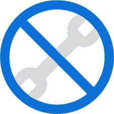 NO TOOLS REQUIRED