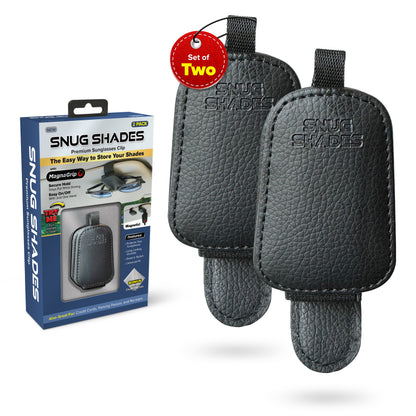 Snug Shades™ Car Sun Visor Organizer – Magnetic Sunglasses Holder & Multi-Purpose Card Storage