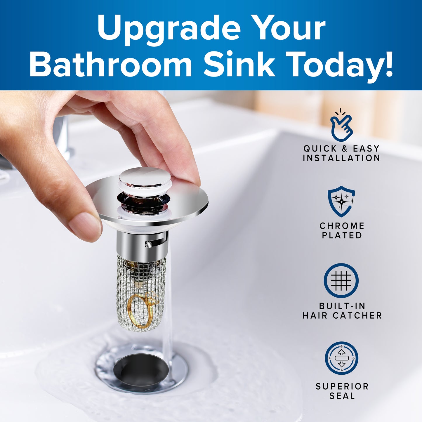 Sink Savior™ – Universal Drain Protector & Food Catcher | Prevent Clogs, Easy Clean Kitchen Sink Strainer