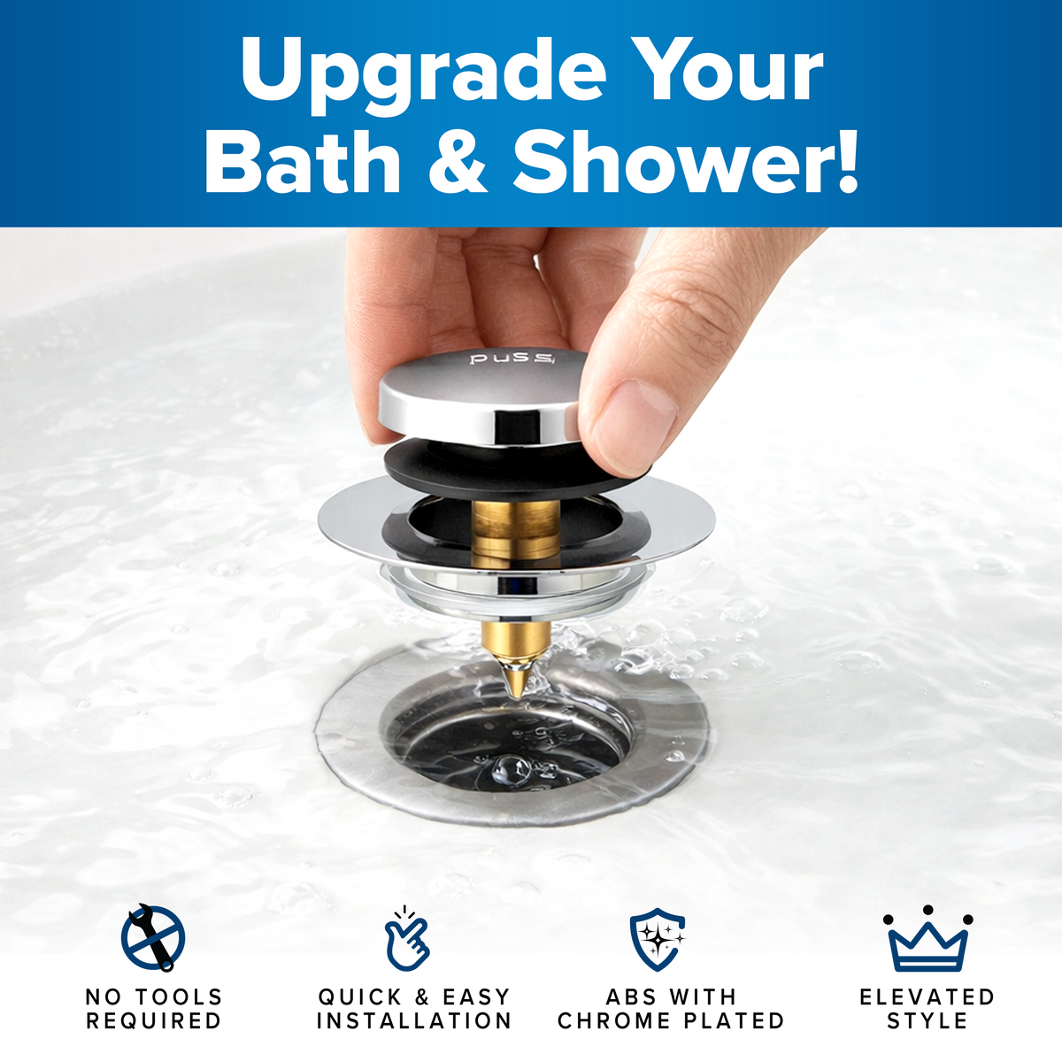 Tub Daddy Bath & Shower Drain Stopper