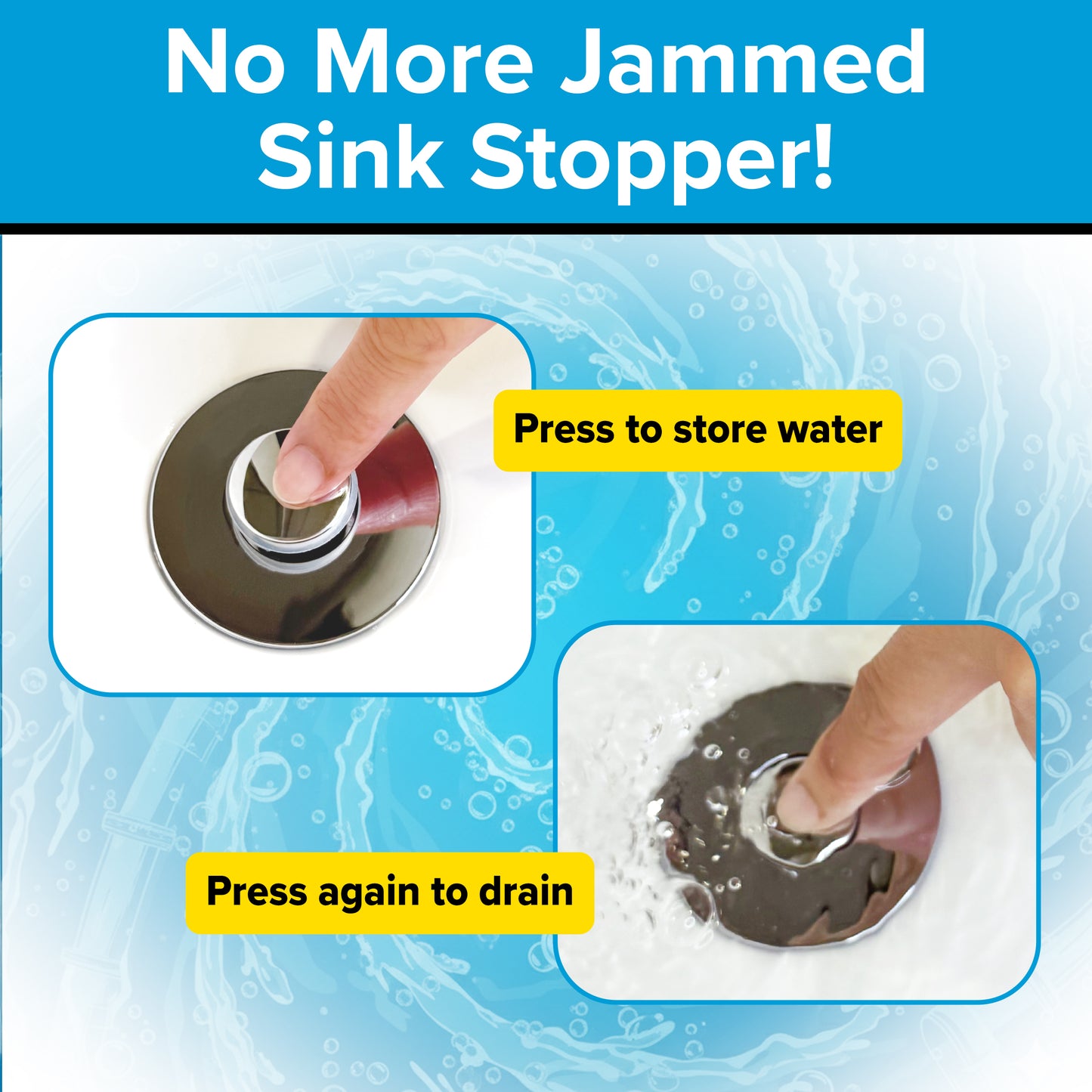 The Drain Defender Bundle | x1 Kitchen Sink Strainer, Stopper & Basket + x1 Bathroom Sink Stopper & Hair Catcher + x1 Sink Plunger