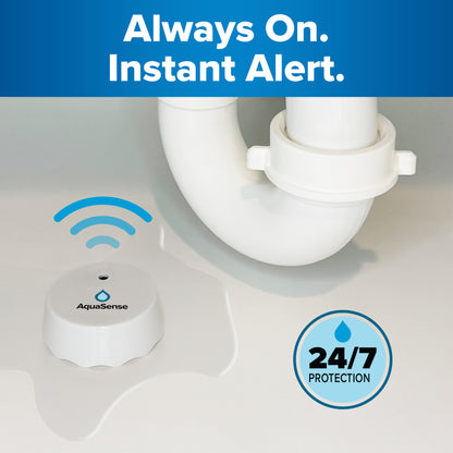 Leak Alarm™ Water Sensor – Smart Flood Detector for Home, Basement, Bathroom & Kitchen Safety