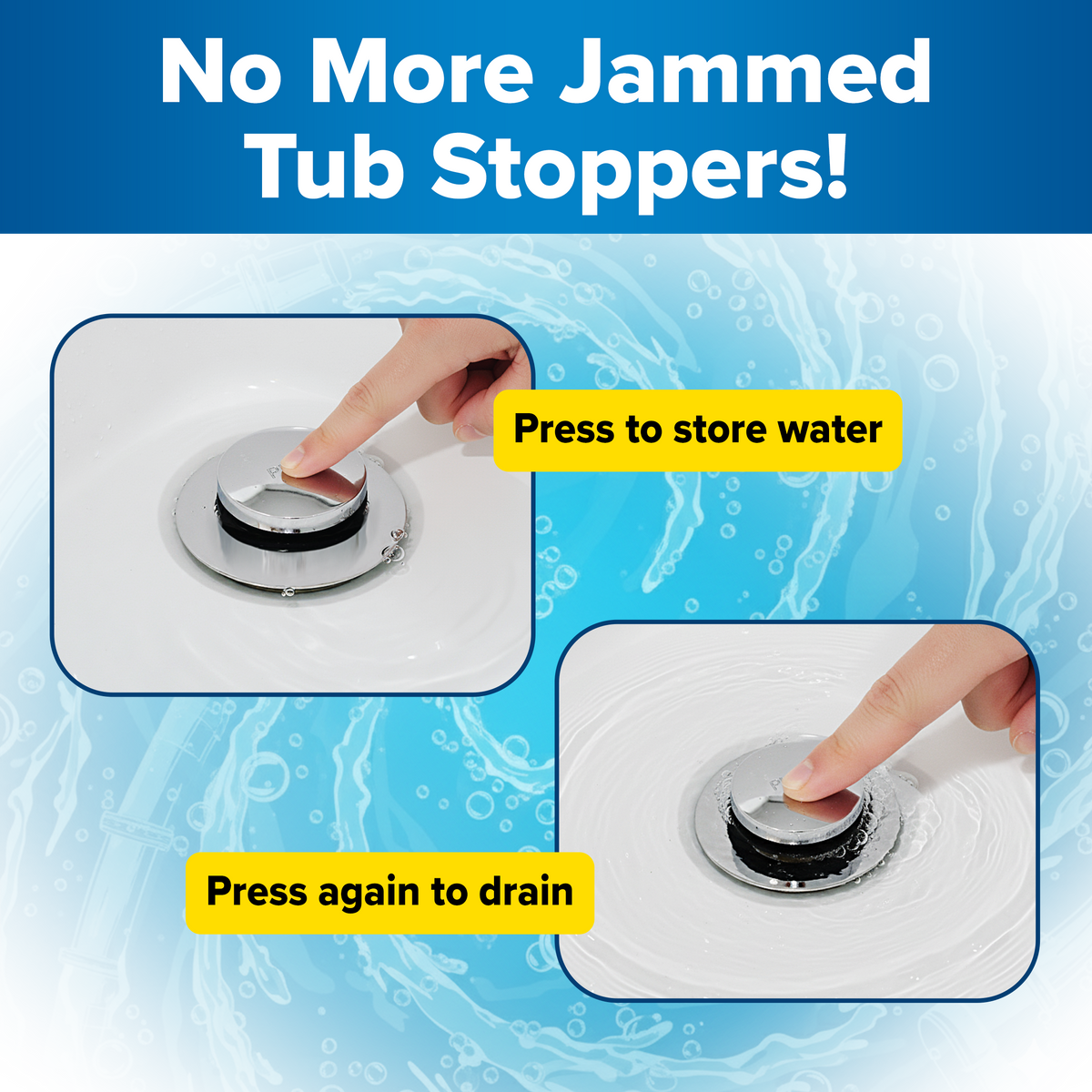 Tub Daddy Bath & Shower Drain Stopper