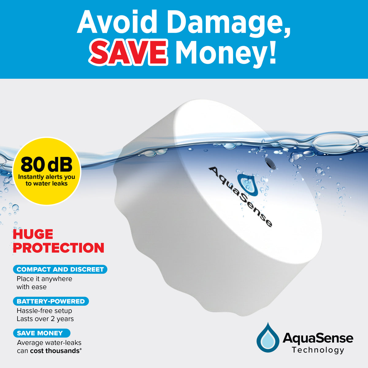 Complete Sink Protector Pack | Includes x1 Drain Hero + x1 Sink Savior + x1 Pocket Plunger + x1 Leak Alarm