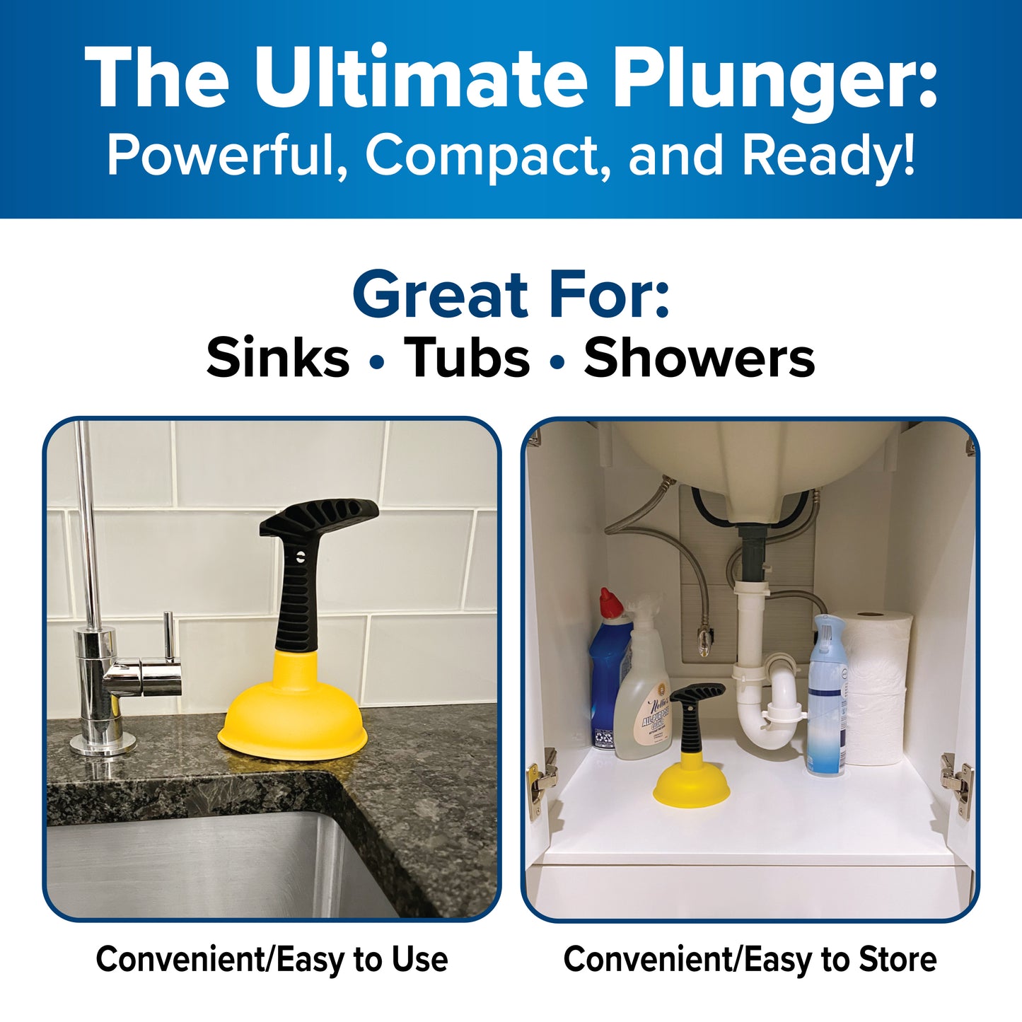 Pocket Plunger™ – Plungeroo Mini Portable Sink & Toilet Clog Remover