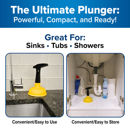 Pocket Plunger™ – Plungeroo Mini Portable Sink & Toilet Clog Remover