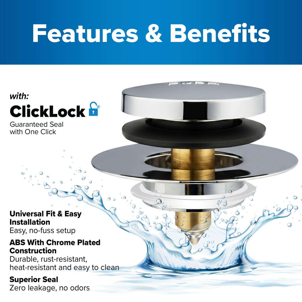 Tub Daddy Bath & Shower Drain Stopper