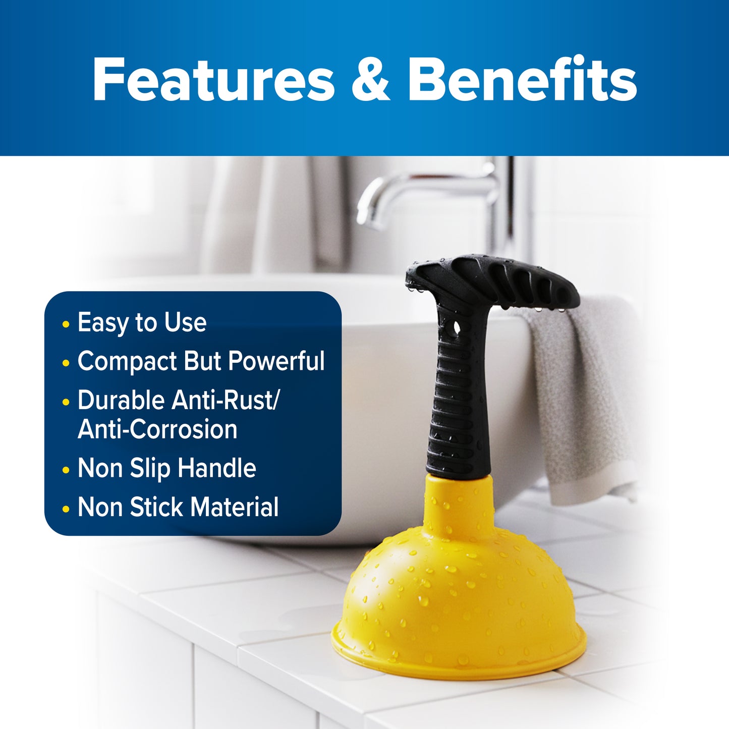 Pocket Plunger™ – Plungeroo Mini Portable Sink & Toilet Clog Remover