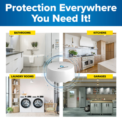 Leak Alarm™ Water Sensor – Smart Flood Detector for Home, Basement, Bathroom & Kitchen Safety