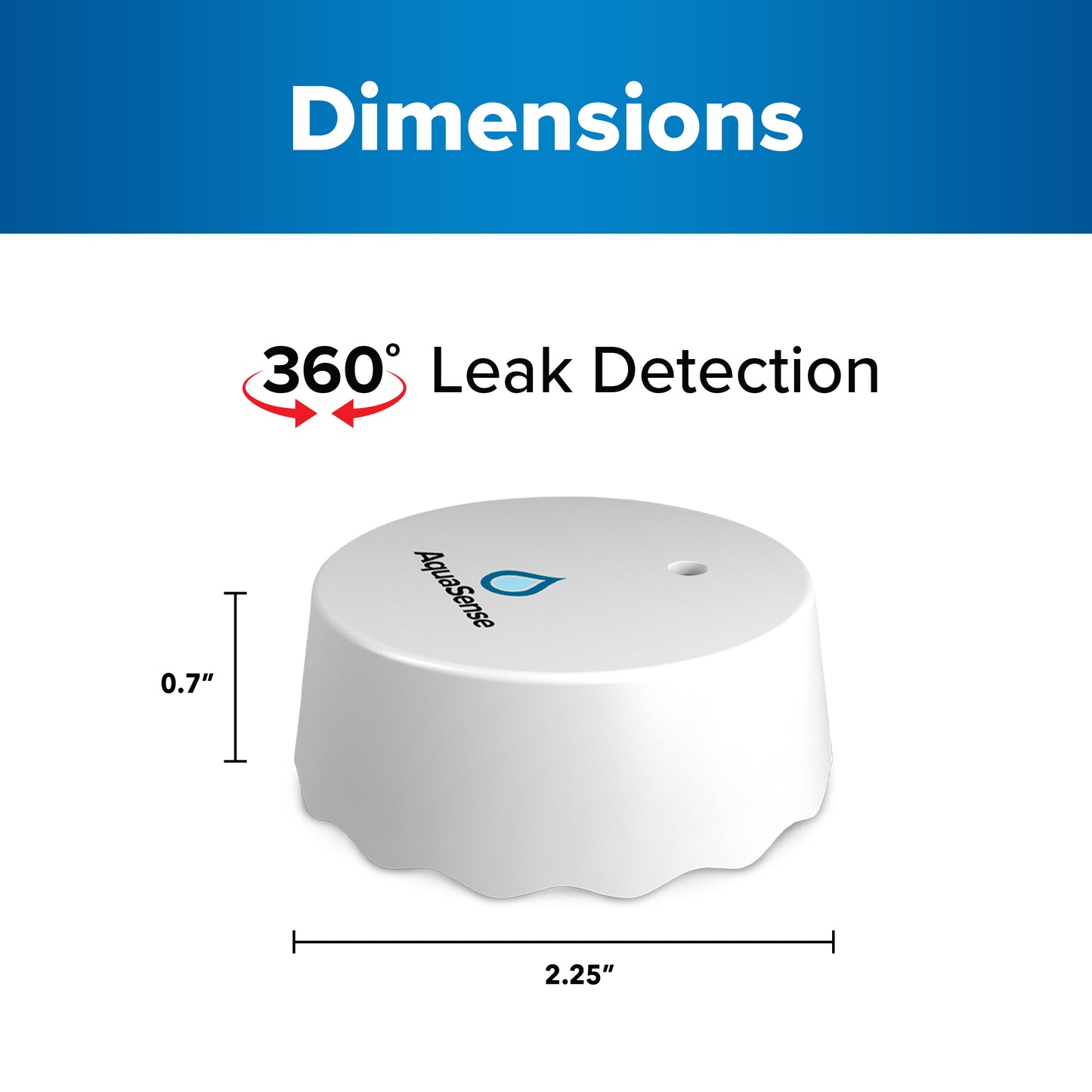 Leak Alarm™ Water Sensor – Smart Flood Detector for Home, Basement, Bathroom & Kitchen Safety