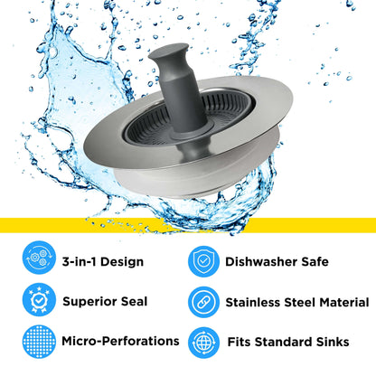 Total Sink Upgrade Bundle | x1 Kitchen Sink Caddy + x1 Drain Hero + x1 Mighty Mesh Pro