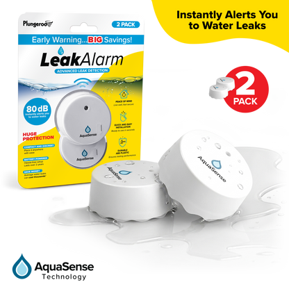 Leak Alarm™ Water Sensor – Smart Flood Detector for Home, Basement, Bathroom & Kitchen Safety