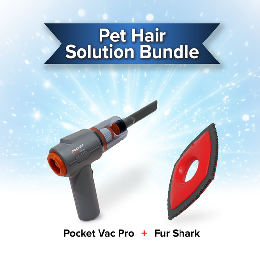 Pet Hair Solution Bundle | x1 Pocket Vac Pro + x1 Fur Shark