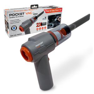 Pocket Vac Pro™ – Cordless Mini Vacuum & Blower with 5800Pa Suction, Washable HEPA Filter, Lightweight Portable Cleaner for Car, Home & Office