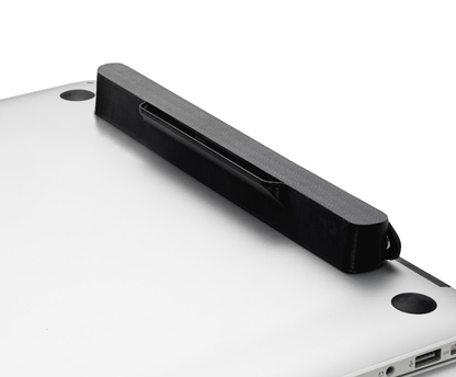 Sling Laptop – Retractable Shoulder Strap, Laptop Grip, and Portable Stand in Black